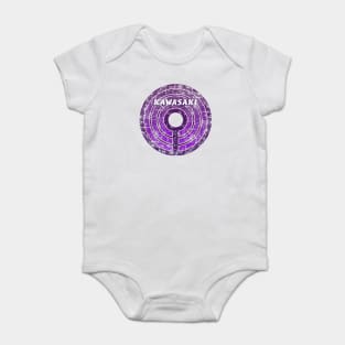 Kawasaki Municipality Japanese Symbol Distressed Baby Bodysuit